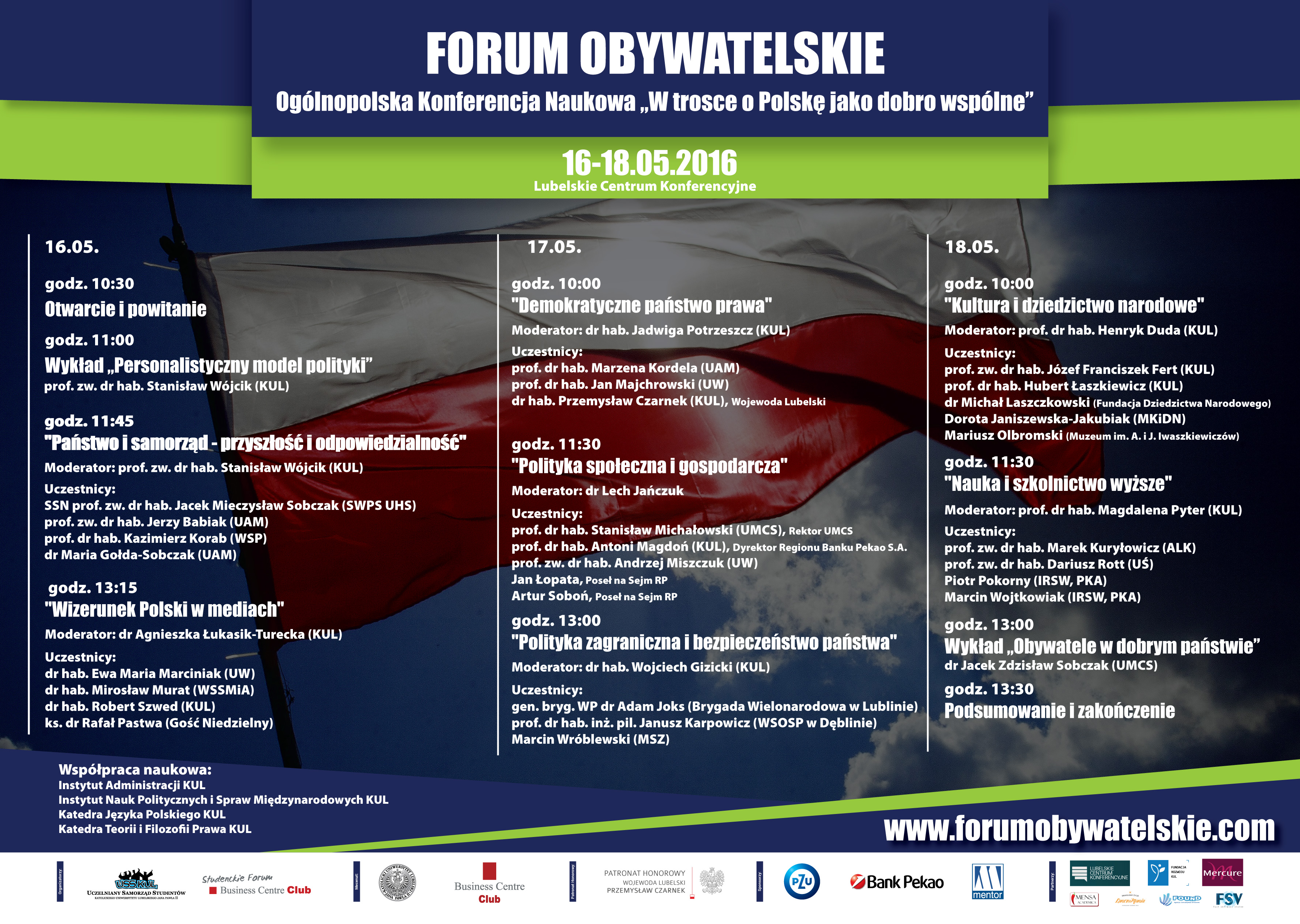 Plakat forum obywatelskie