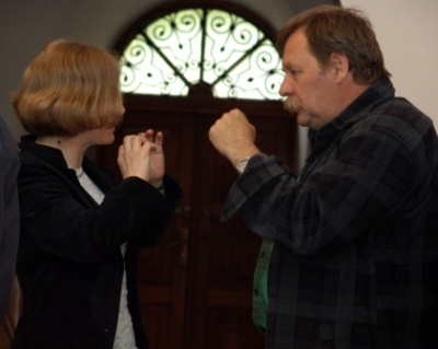 dr Ewa Zajdler i prof. Dobrosław Bagiński dsc08541_400