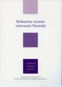 Kulturowy wymiar twórczości Norwida - okładka