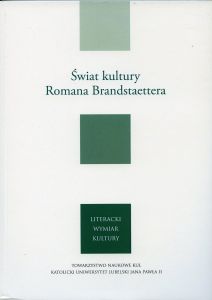 Świat kultury Romana Brandstaettera - okładka