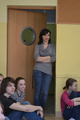 p. Magdalena Zagajska - nauczycielka w Gimnazjum numer 10 w Lublinie, opiekunka grupy, dzięki której mogliśmy przeprowadzić warsztaty, za co serdecznie dziękujemy! :-)