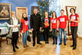 Spotkanie Rektora KUL, ks. prof. Antoniego Dębińskiego z wolontariuszami Szlachetnej Paczki, 16 grudnia 2014 r.