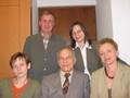 Spotkanie z pracownikami IFS. Od lewej stoją: dr Lubomyr Puszak, dr Dagmara Nowacka, siedzą: dr Monika Sidor, prof. Dmytro Buczko, dr Danuta Tanaś.