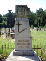 Pomnik ukraińskiego poety na cmentarzu w Hrebennem