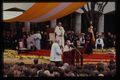Jan Paweł II na dziedzińcu KUL (9.06.1987)