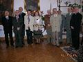 Spotkanie władz WNH z zespołem oceniającym Instytut Historii - salony rektorskie, 9 maja 2006