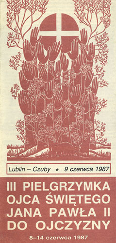  Jan Paweł II w Lublinie, 9 VI 1967 - druk ulotny 