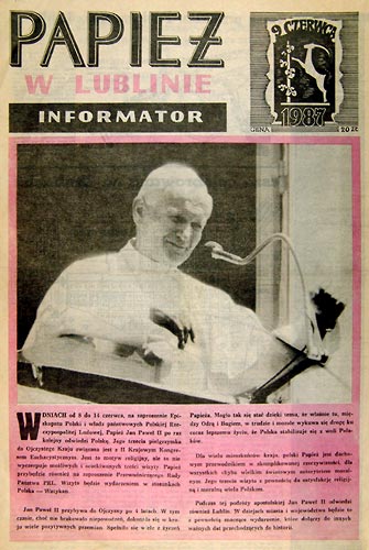  Jan Paweł II w Lublinie, 9 VI 1967 - druk ulotny 