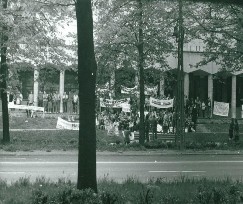 Prostest studentów KUL - maj 1988