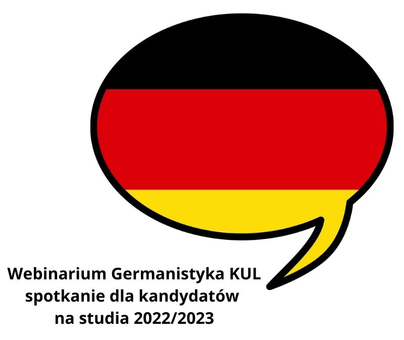 Webinarium Germanistyka KUL– spotkanie dla kandydatów na studia 2022/2023