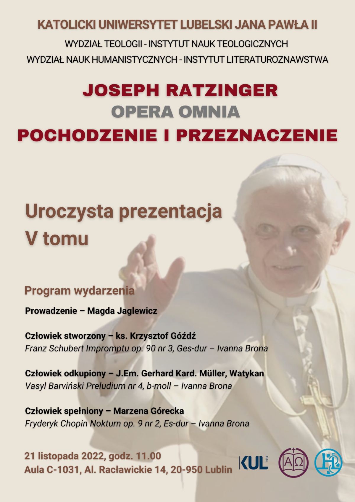 Prezentacja 5. tomu Opera omnia Josepha Ratzingera
