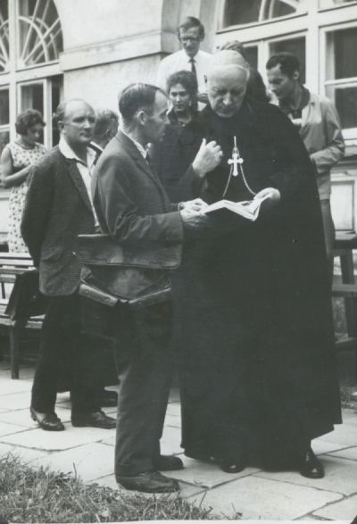 Kard. Wyszyński podczas Wykładów dla duchowieństwa na KUL, 1966