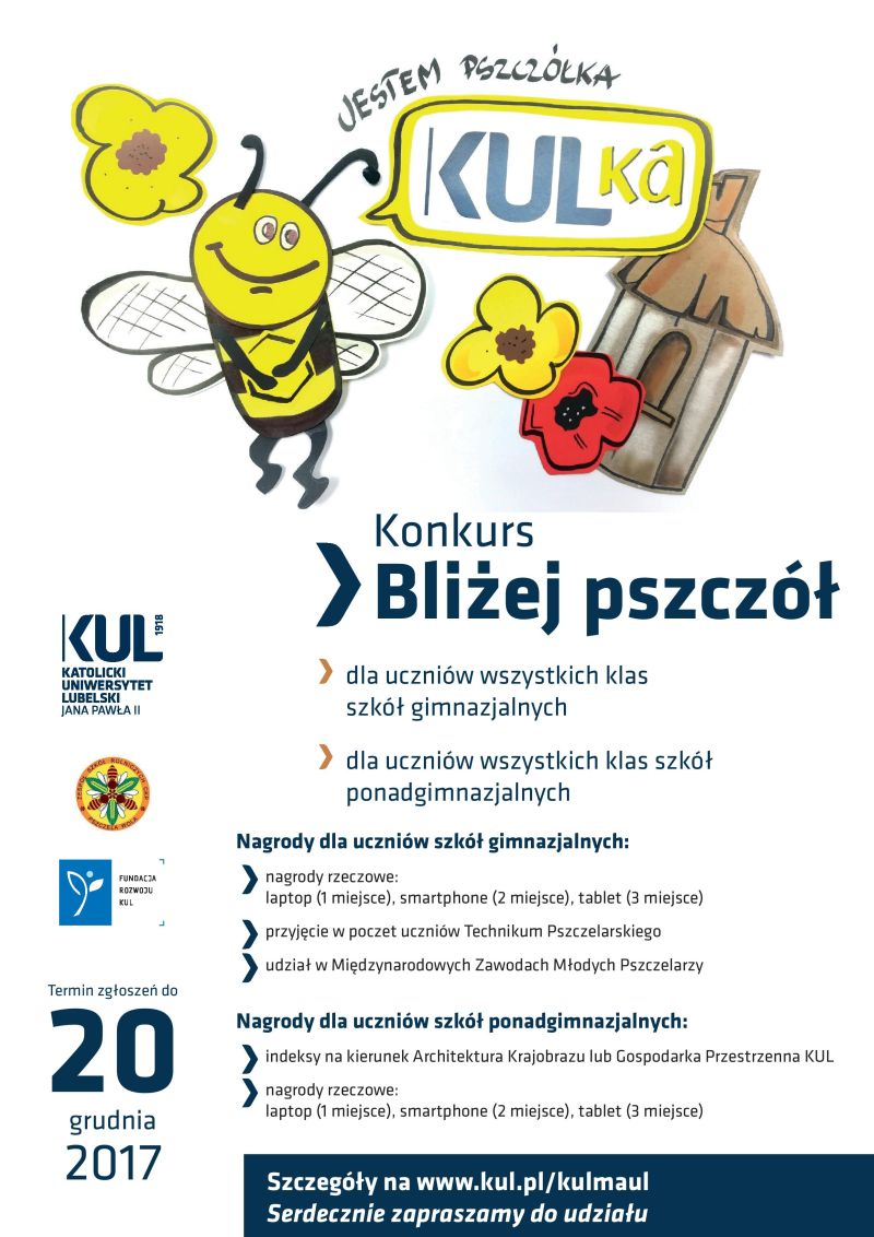 Bliżej pszczół - plakat informacyjny