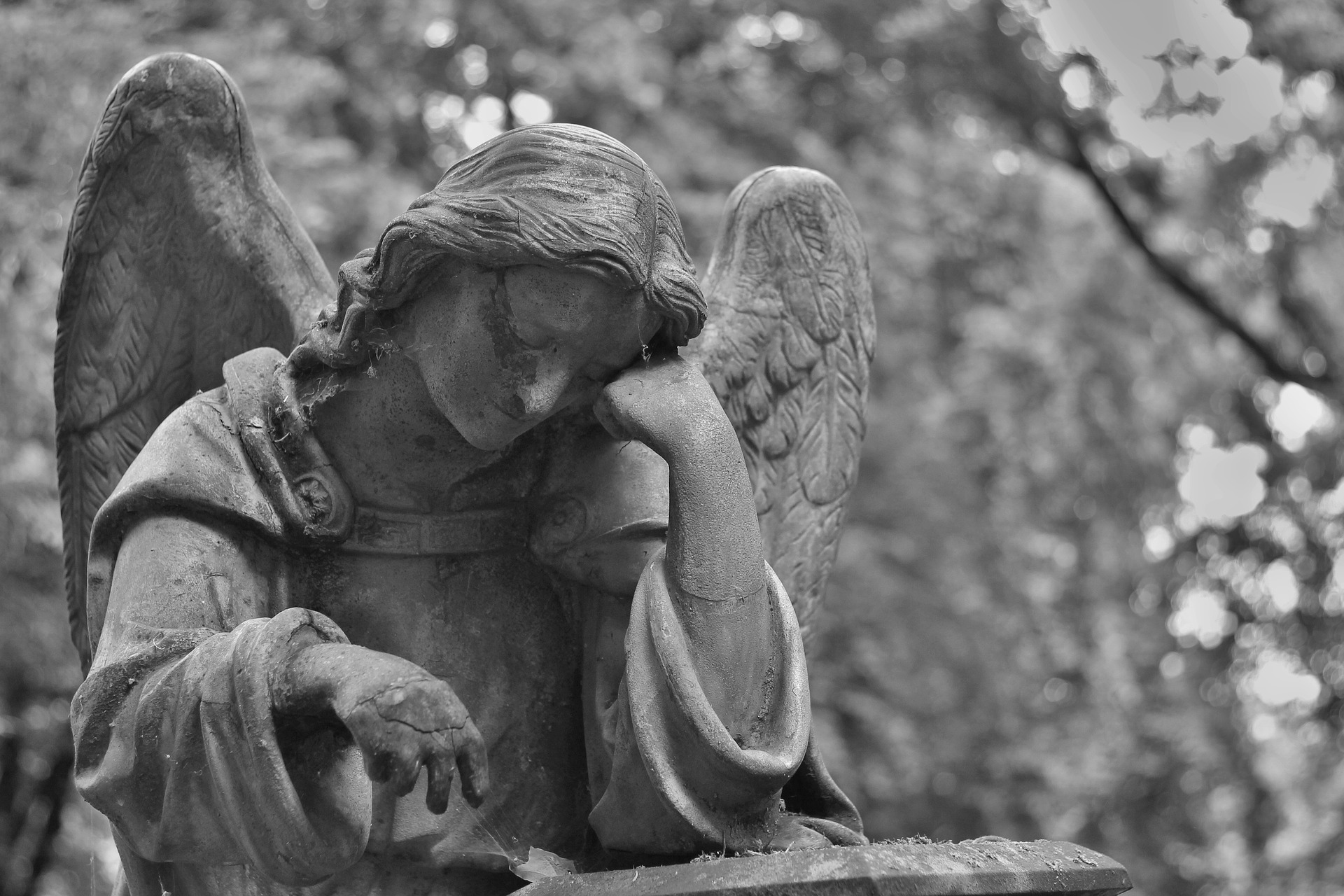 anioł cmentarny