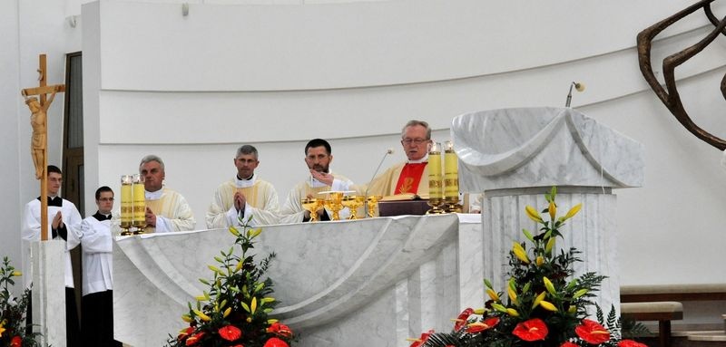 Msza św. w Sanktuarium w Łagiewnikach