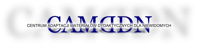 Centrum Adaptacji Materiałów Dydaktycznych dla Niewidomych - logo