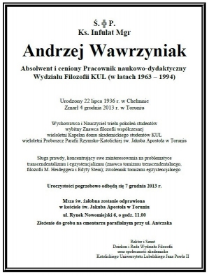 śp. Ks. Andrzej Wawrzyniak
