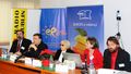 Panel pierwszy pt. e-Dydaktyka (od lewej: Minister Krzysztof Stanowski, ks. dr Ryszard Podpora, prof. Aniela Książek-Szczepanikowa, dr Ewa Wojtyra, prof. Sławomir Jacek Żurek)