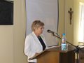 Dr Barbara Kiereś wygłaszająca referat pt. Podstawy antropologiczne pedagogiki personalistycznej
