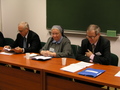 Przewodniczy obradom prof. Urszula Borkowska. Z lewej prof. Henryk Wąsowicz (Dyrektor IH KUL JP II), z prawej prof. Wojciech Iwańczak referuje - Miles Christi. Ideał rycerza średniowiecznego Miles Christi. Ideał rycerza średniowiecznego (Miles Christi. The Ideal of a Medieval Knight) czyli o próbach pogodzenia profanum z sacrum