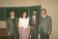 Prof. Wiesław Muller, Małgorzata Filip, dr. hab. Janusz Drob, prof. Stanisław Olczak