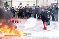 Ćwiczenia przeciwpożarowe praconików KUL