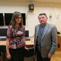 mgr Agata Żarkowska (stażystka) i Prof. Leonid Petrowych Muzhuk