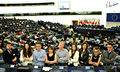 W sali plenarnej Parlamentu Europejskiego w Strasburgu