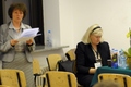 Prof. Danuta Serafinowa - Katolicki Uniwersytet w Rużomberku i Dr Wanda Wawro - KUL - obrady w sekcjach