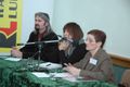 Prof. Eugenia Prokop-Janiec, dr Alina Molisak i prof. Daniel Kalinowski podczas panelu LITERATURA POLSKO-ŻYDOWSKA: STAN I PERSPEKTYWY BADAŃ